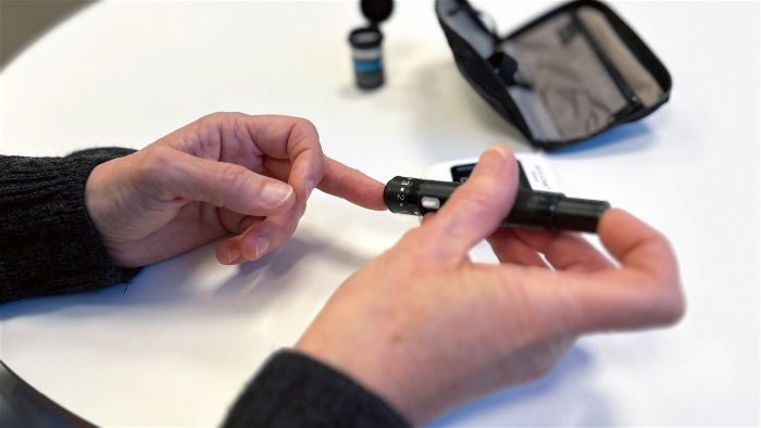 Detaljbild på diabeteshjälpmedel