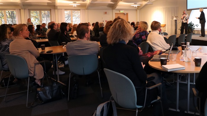 Cirka 70 personer hade samlats för att samverka och inspireras på Medlefors i Skellefteå.